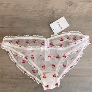 Cherry Panties NWT underwear Lace